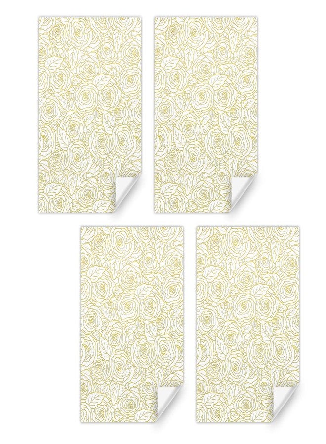 Boerni Rose Wrapping Paper On White Gift Wrapping Paper 4 Sheets Folded Flat 20x30 Inches Per Sheet, Flower Gift Wrap for Wedding, Birthday, Bridal Showers,Mother's Day, Valentine's Day Holiday Christening and More Occasion - Image 4